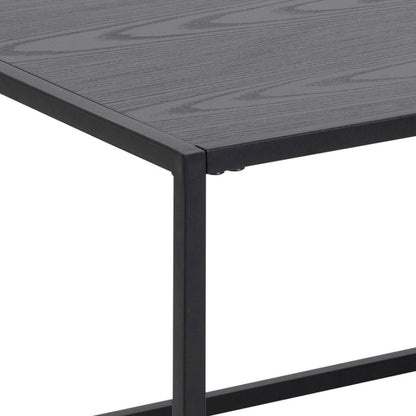 Seaford Coffee Table With Magazine Rack Black 110x60cm In Stock Now