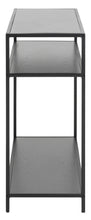 Load image into Gallery viewer, 100cm Seaford Console Table Shelf Storage Unit In Black 100x35x79cm
