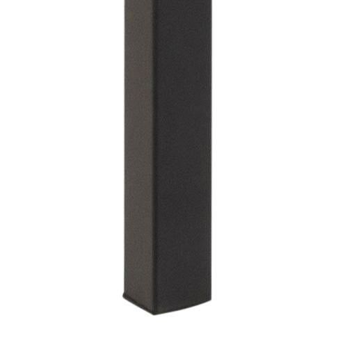 Seaford Rectangle Dining Table With Striking Oak Wood Effect Top And Solid Metal Base 160x80