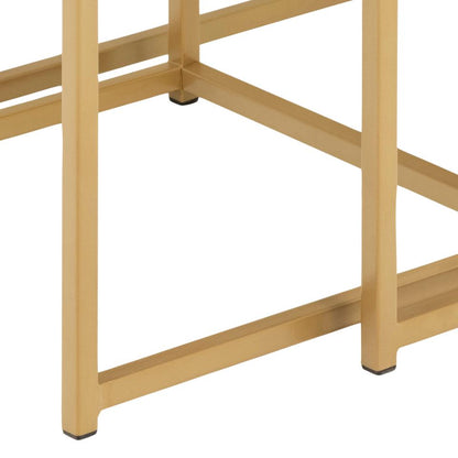 Seaford Nest Of Tables Black And Gold Stylish Design 50x50x45cm