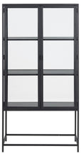 Load image into Gallery viewer, Seaford Display Cabinet With Solid Metal Frame Tall Clear Glass Door 77x35x150cm
