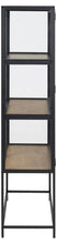 Load image into Gallery viewer, Seaford Display Cabinet With Solid Metal Frame Glass Doors And Oak Shelving Tall 77x35x150cm
