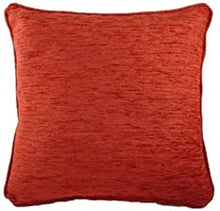 Load image into Gallery viewer, Luxury Thick Chenille Savannah Cushion 17&quot; Piped Edge Square Cushion Cover and Polyester Inner made by Evans Lichfield
