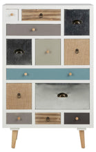 Load image into Gallery viewer, Stunning On Trend Shabby Chic Thais Wooden Chest Of Drawers In White 70x30x114cm
