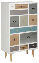 Load image into Gallery viewer, Stunning On Trend Shabby Chic Thais Wooden Chest Of Drawers In White 70x30x114cm
