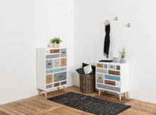 Load image into Gallery viewer, Thais Wooden Chest Of Drawers In White Grand On Trend Shabby Chic Furniture 70x32x81cm
