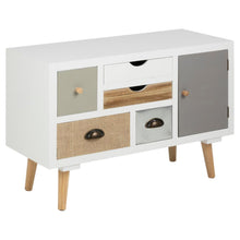 Load image into Gallery viewer, Lavish On Trend Shabby Chic Thais Wooden Chest Of Drawers In White 81x34x55cm
