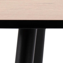 Load image into Gallery viewer, Wilma Square Oak Melamine Dining Table With Black Edging 80cm 2/4 Seats
