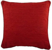 Load image into Gallery viewer, Luxury Thick Chenille Savannah Cushion 22&quot; Piped Edge Square Cushion Cover and Polyester Inner made by Evans Lichfield

