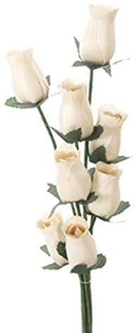Bunch Of 8 Wooden Rose Stems In A Wide Range Of Colours Home Decor Artificial Flowers