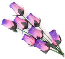 Load image into Gallery viewer, Single Wooden Rose Bud in Cellophane and Ribbon - Choose from 20 Colours
