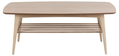 Woodstock Coffee Table In Stunning White Oiled Oak Design 120x60cm