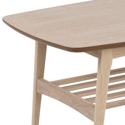 Woodstock Coffee Table In Stunning White Oiled Oak Design 120x60cm
