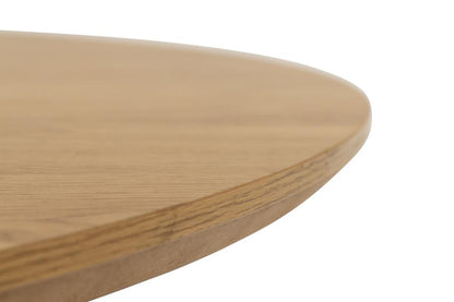 Yale Lamella Designer Round Oak Coffee Table 80cm